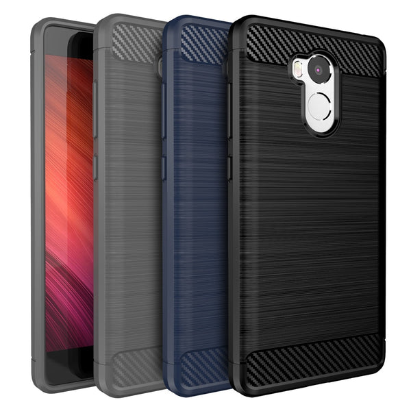 Xiaomi Redmi 4 Pro Case Luxury Slim Armor Soft Silicone Phone Back Cover For Xiaomi Redmi 4 Pro Prime Brushed Carbon Fiber Coque