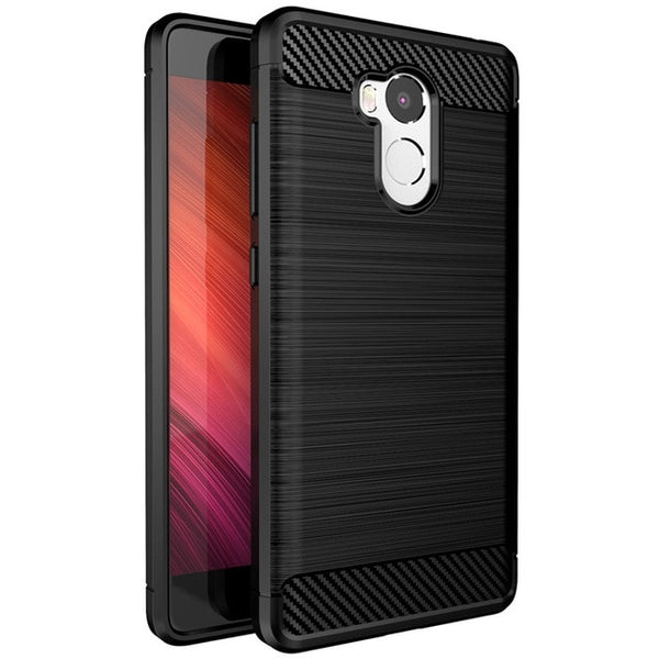 Xiaomi Redmi 4 Pro Case Luxury Slim Armor Soft Silicone Phone Back Cover For Xiaomi Redmi 4 Pro Prime Brushed Carbon Fiber Coque