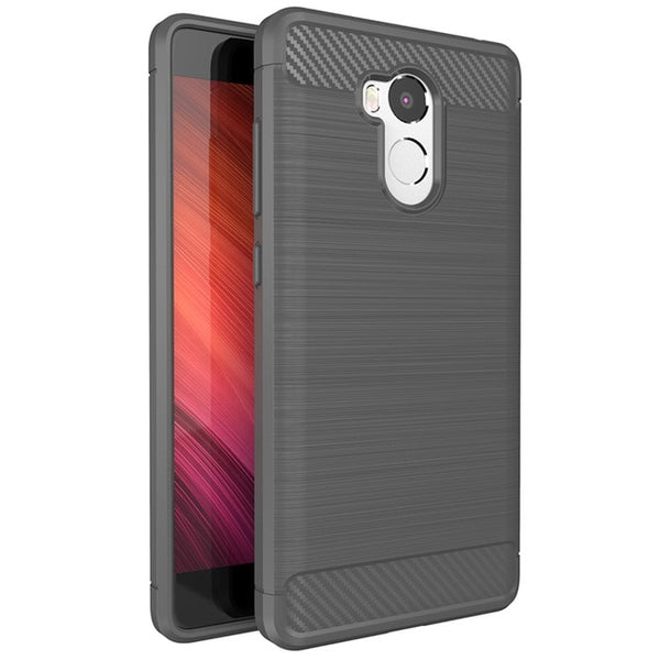 Xiaomi Redmi 4 Pro Case Luxury Slim Armor Soft Silicone Phone Back Cover For Xiaomi Redmi 4 Pro Prime Brushed Carbon Fiber Coque