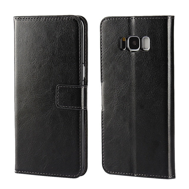 For A3 A5 A7 J3 J5 J7 2016 2017 Case Leather Flip Wallet Cover for Samsung Galaxy S8 Plus S6 S7 Edge S5 S4 S3 Grand Prime Coque
