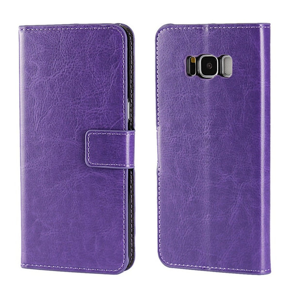 For A3 A5 A7 J3 J5 J7 2016 2017 Case Leather Flip Wallet Cover for Samsung Galaxy S8 Plus S6 S7 Edge S5 S4 S3 Grand Prime Coque