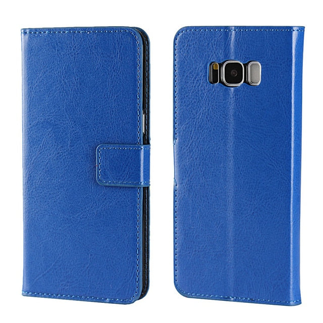 For A3 A5 A7 J3 J5 J7 2016 2017 Case Leather Flip Wallet Cover for Samsung Galaxy S8 Plus S6 S7 Edge S5 S4 S3 Grand Prime Coque