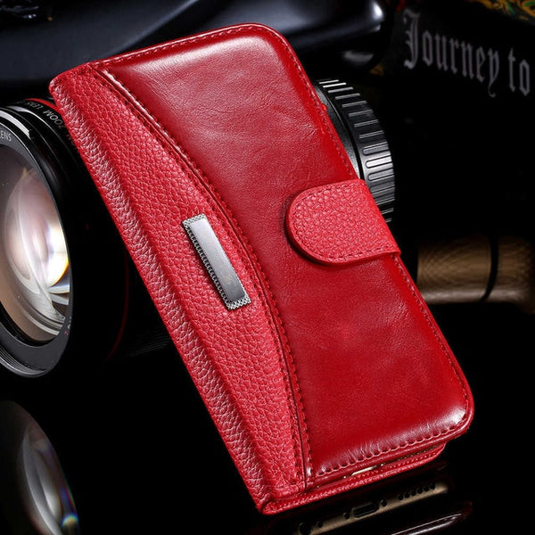 KISSCASE For iPhone 6 7 5S 8 Leather Case Business Men Women Magnetic Stand Flip Phone Bag Cover For iPhone 7 6 6S 8 X Plus Case