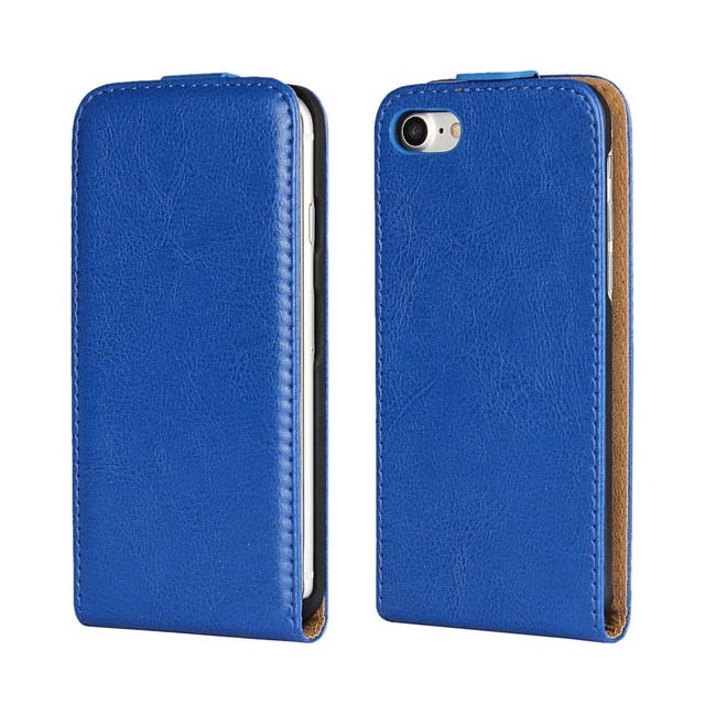 Retro Luxury Mobile Phone Bags Cases Crazy Horse Flip Cover PU Leather Case For iPhone 8 7 7Plus 6G 6S Plus 5G 5S SE 5C 4S