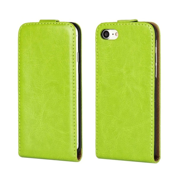 Retro Luxury Mobile Phone Bags Cases Crazy Horse Flip Cover PU Leather Case For iPhone 8 7 7Plus 6G 6S Plus 5G 5S SE 5C 4S