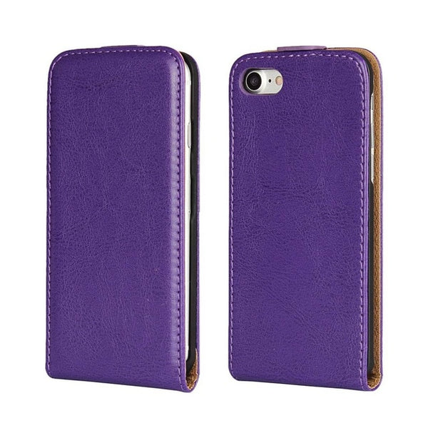 Retro Luxury Mobile Phone Bags Cases Crazy Horse Flip Cover PU Leather Case For iPhone 8 7 7Plus 6G 6S Plus 5G 5S SE 5C 4S