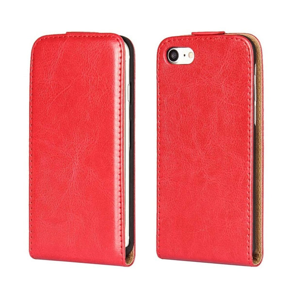 Retro Luxury Mobile Phone Bags Cases Crazy Horse Flip Cover PU Leather Case For iPhone 8 7 7Plus 6G 6S Plus 5G 5S SE 5C 4S