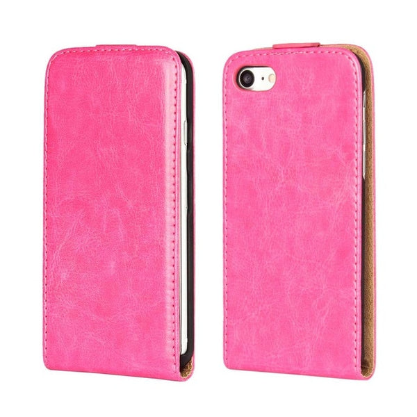Retro Luxury Mobile Phone Bags Cases Crazy Horse Flip Cover PU Leather Case For iPhone 8 7 7Plus 6G 6S Plus 5G 5S SE 5C 4S