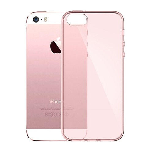 Esamday Ultra Thin Soft TPU Original Transparent Case For Apple iPhone SE 5S 5 Crystal Clear Silicon Back Cover Phone Bag