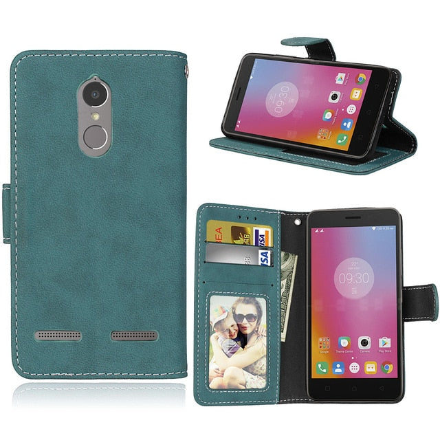 For Lenovo K 6 High quality Matter Wallet Leather Case For Lenovo K6 / K6 Power Cases Flip Mobile Phone Cover With Card Holder