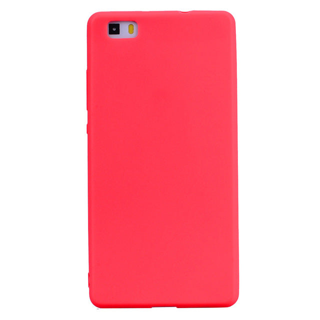 COATUNCLE TPU Soft Cases Huawei P8 lite Case Slim 360 Protect Candy Color Silicon Back Cover Huawei P8 Lite Case Phone case