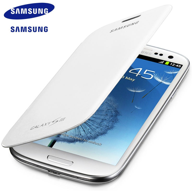 Samsung Galaxy S3 i9300 case Cover Ultra Thin PU Silicone Cell Phone Cases For s3 SIII Protective case flip cover 100% Original