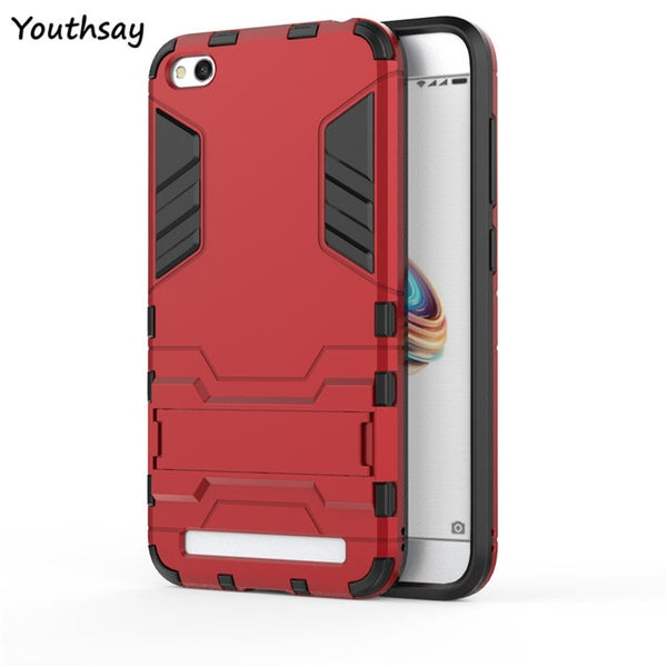 Case Xiaomi Redmi 5A Case Shockproof Luxury Robot Silicone Case For Xiaomi Redmi 5A Cover For Redmi 5A Kickstand Fundas Youthsay