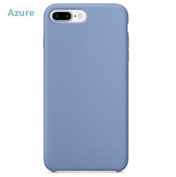 Luxury Plain Mobile Phone Cases For iPhone 7 7Plus/8 8Plus Soft TPU Phone Shell Silicone Soft Cover Phone Case Cover 20 Colors