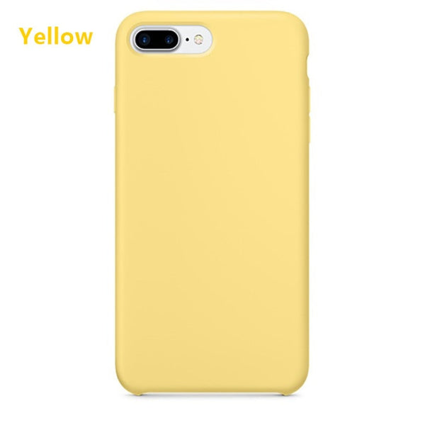 Luxury Plain Mobile Phone Cases For iPhone 7 7Plus/8 8Plus Soft TPU Phone Shell Silicone Soft Cover Phone Case Cover 20 Colors