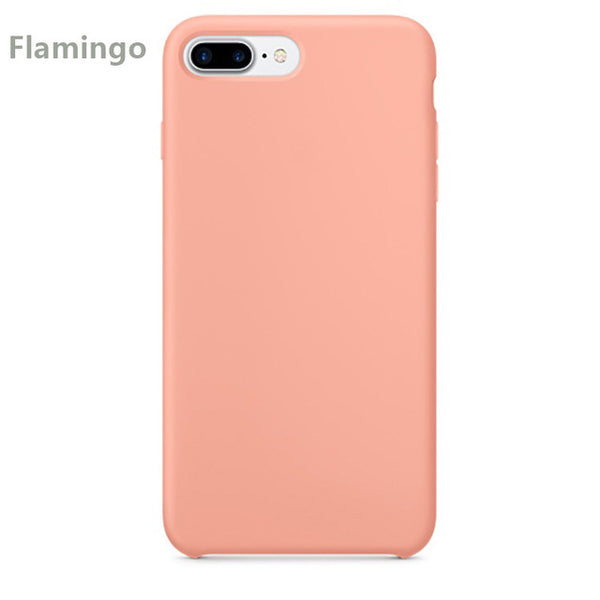 Luxury Plain Mobile Phone Cases For iPhone 7 7Plus/8 8Plus Soft TPU Phone Shell Silicone Soft Cover Phone Case Cover 20 Colors