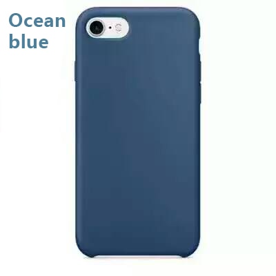 Luxury Plain Mobile Phone Cases For iPhone 7 7Plus/8 8Plus Soft TPU Phone Shell Silicone Soft Cover Phone Case Cover 20 Colors