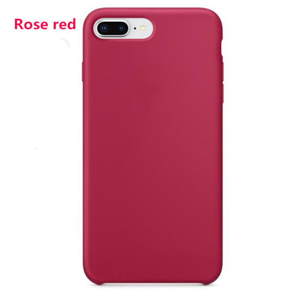 Luxury Plain Mobile Phone Cases For iPhone 7 7Plus/8 8Plus Soft TPU Phone Shell Silicone Soft Cover Phone Case Cover 20 Colors