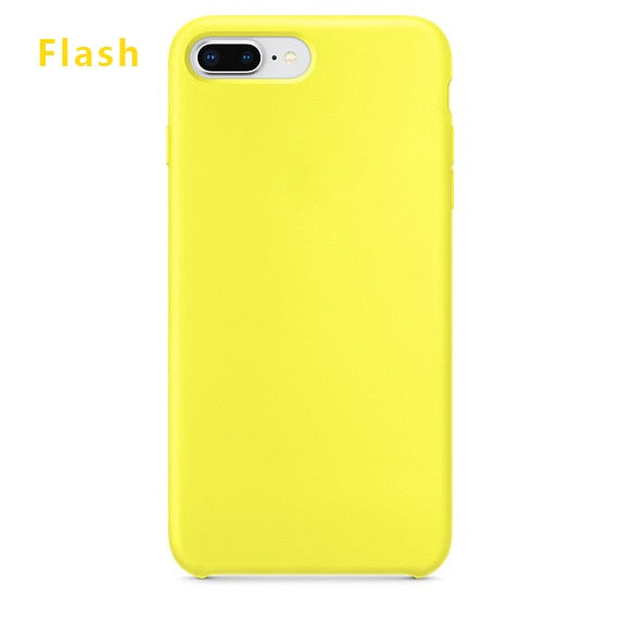Luxury Plain Mobile Phone Cases For iPhone 7 7Plus/8 8Plus Soft TPU Phone Shell Silicone Soft Cover Phone Case Cover 20 Colors