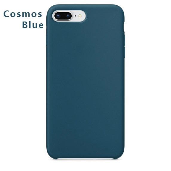 Luxury Plain Mobile Phone Cases For iPhone 7 7Plus/8 8Plus Soft TPU Phone Shell Silicone Soft Cover Phone Case Cover 20 Colors