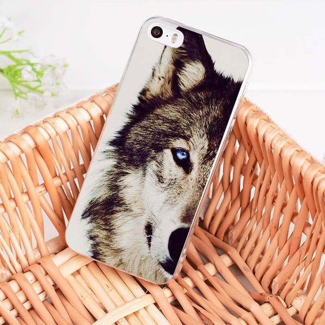 MaiYaCa Animal half wolf  Fashion Fun Dynamic phone case for Apple iPhone 8 7 6 6S Plus X 5 5S SE 5C 4 4S Mobile Cover