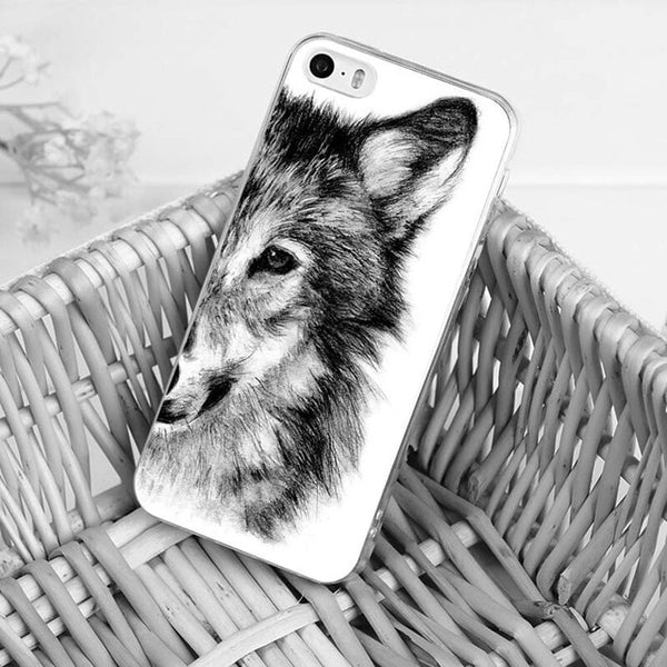 MaiYaCa Animal half wolf  Fashion Fun Dynamic phone case for Apple iPhone 8 7 6 6S Plus X 5 5S SE 5C 4 4S Mobile Cover