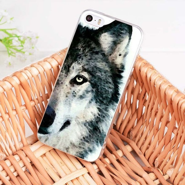 MaiYaCa Animal half wolf  Fashion Fun Dynamic phone case for Apple iPhone 8 7 6 6S Plus X 5 5S SE 5C 4 4S Mobile Cover