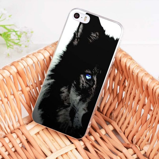 MaiYaCa Animal half wolf  Fashion Fun Dynamic phone case for Apple iPhone 8 7 6 6S Plus X 5 5S SE 5C 4 4S Mobile Cover