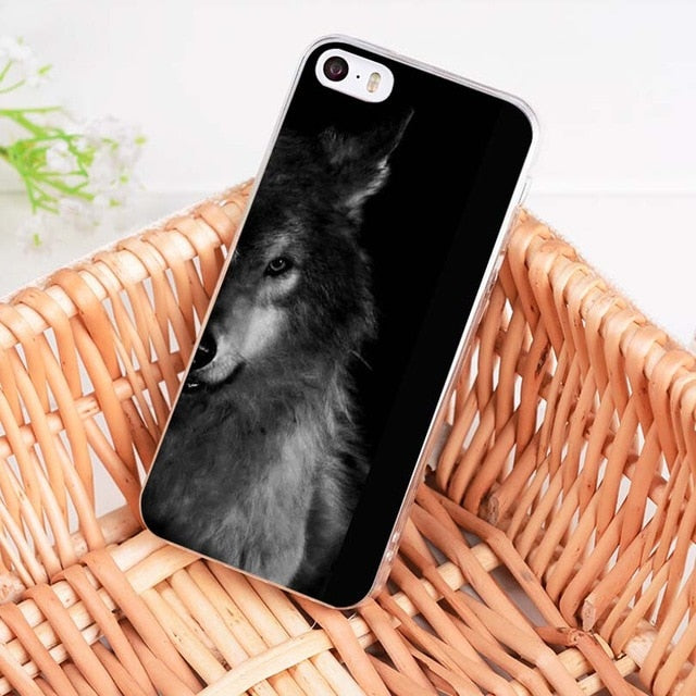MaiYaCa Animal half wolf  Fashion Fun Dynamic phone case for Apple iPhone 8 7 6 6S Plus X 5 5S SE 5C 4 4S Mobile Cover