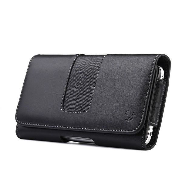 Phone Cover Belt Clip Holster Leather Pouch Case for Samsung LG Huawei Xiaomi 6.3Inch Universal Mobile Phone Bag for Smartphone