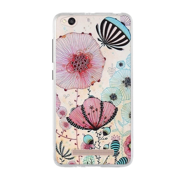 Phone Case For Xiaomi Redmi 4A Case 5.0'' Luxury Fashion 3D Painted TPU Soft Silicone Cover For Redmi 4A 4 A Back Cover Fundas