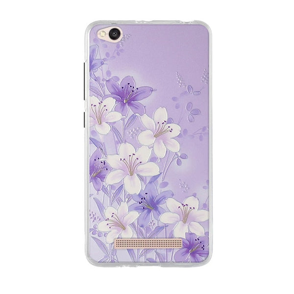 Phone Case For Xiaomi Redmi 4A Case 5.0'' Luxury Fashion 3D Painted TPU Soft Silicone Cover For Redmi 4A 4 A Back Cover Fundas