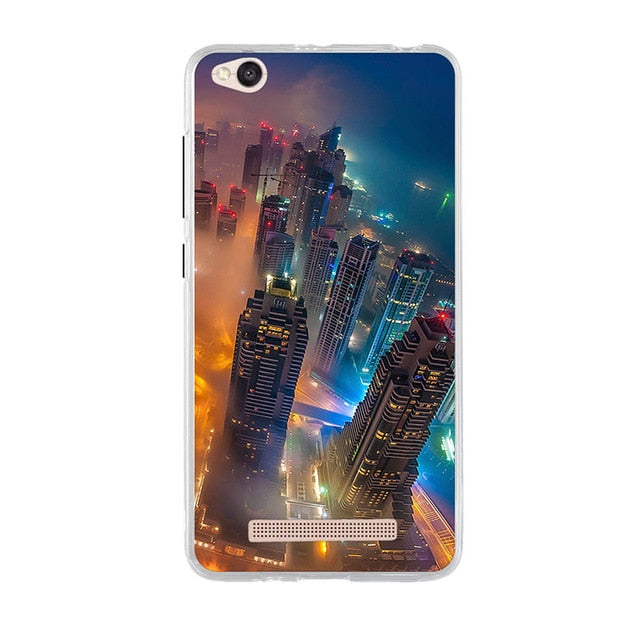 Phone Case For Xiaomi Redmi 4A Case 5.0'' Luxury Fashion 3D Painted TPU Soft Silicone Cover For Redmi 4A 4 A Back Cover Fundas