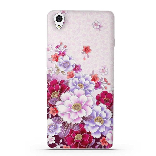 Case for OnePlus X Cases Cover Silicone TPU Protective Back Mobile Phone Cover Case for One Plus X Funda 3D Relief Printing Bag