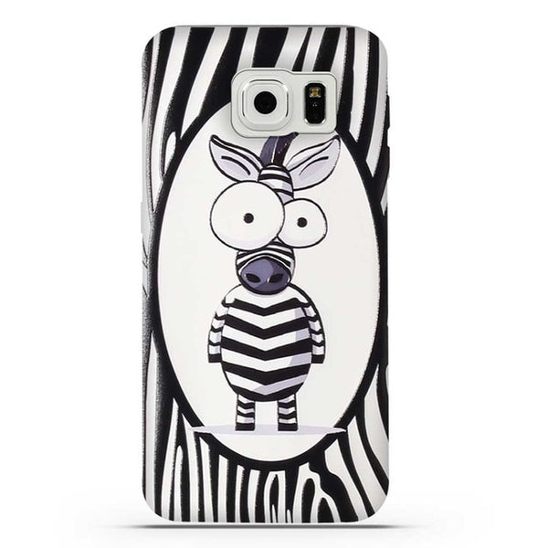 For Coque Samsung S6 Case 3D Relief Printing Silicone TPU Cover For Galaxy S6 Phone Case For Coque Samsung Galaxy S6 S 6 Bag