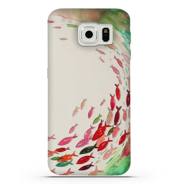 For Coque Samsung S6 Case 3D Relief Printing Silicone TPU Cover For Galaxy S6 Phone Case For Coque Samsung Galaxy S6 S 6 Bag