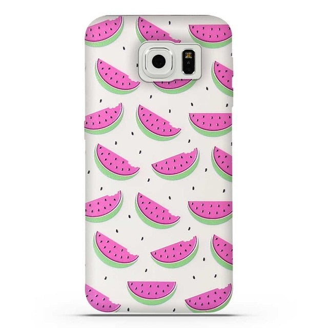 For Coque Samsung S6 Case 3D Relief Printing Silicone TPU Cover For Galaxy S6 Phone Case For Coque Samsung Galaxy S6 S 6 Bag