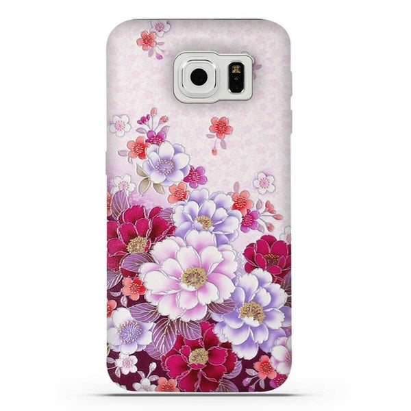 For Coque Samsung S6 Case 3D Relief Printing Silicone TPU Cover For Galaxy S6 Phone Case For Coque Samsung Galaxy S6 S 6 Bag