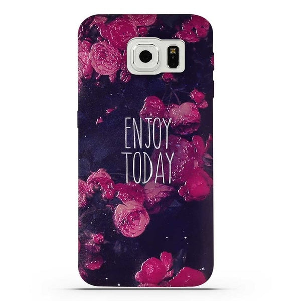 For Coque Samsung S6 Case 3D Relief Printing Silicone TPU Cover For Galaxy S6 Phone Case For Coque Samsung Galaxy S6 S 6 Bag