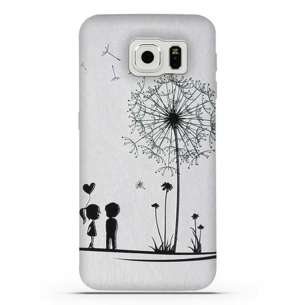 For Coque Samsung S6 Case 3D Relief Printing Silicone TPU Cover For Galaxy S6 Phone Case For Coque Samsung Galaxy S6 S 6 Bag
