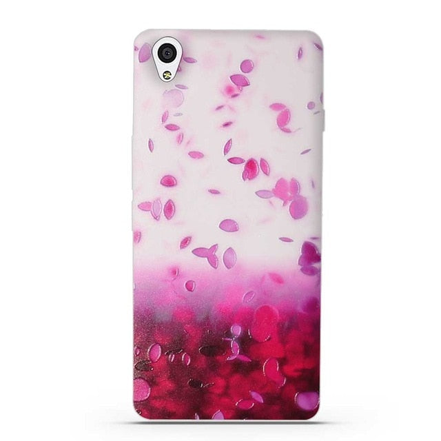 Case for OnePlus X Cases Cover Silicone TPU Protective Back Mobile Phone Cover Case for One Plus X Funda 3D Relief Printing Bag
