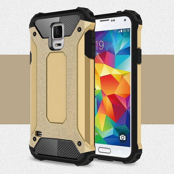 HATOLY sFor Cover Samsung Galaxy S5 Case Silicone Rubber Armor Hard Back Phone Case For Samsung Galaxy S5 Cover For Samsung S5 <