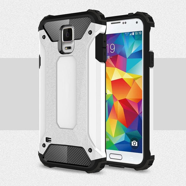 HATOLY sFor Cover Samsung Galaxy S5 Case Silicone Rubber Armor Hard Back Phone Case For Samsung Galaxy S5 Cover For Samsung S5 <