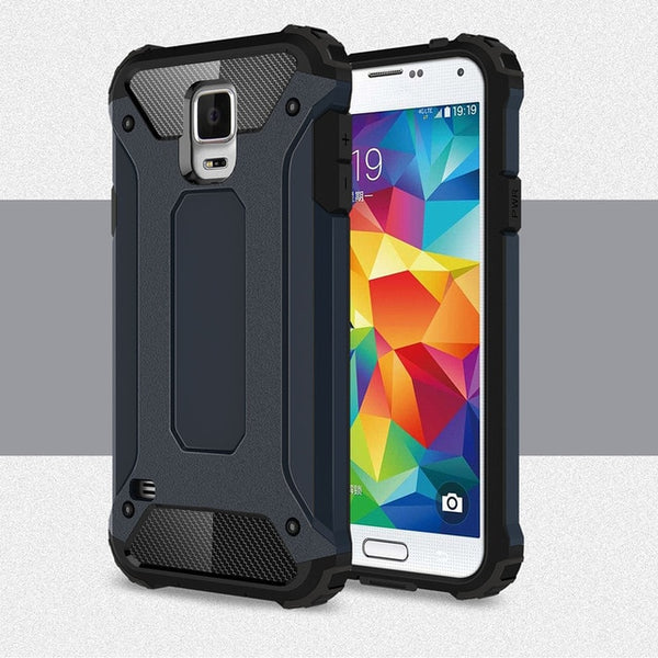 HATOLY sFor Cover Samsung Galaxy S5 Case Silicone Rubber Armor Hard Back Phone Case For Samsung Galaxy S5 Cover For Samsung S5 <