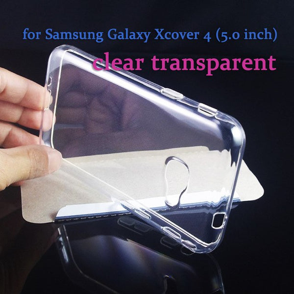 for Samsung Galaxy Xcover 4 Case Ultra thin Crystal Clear Transparent Soft TPU Cover Silicon Case Xcover4 G390F Phone Shell Bag