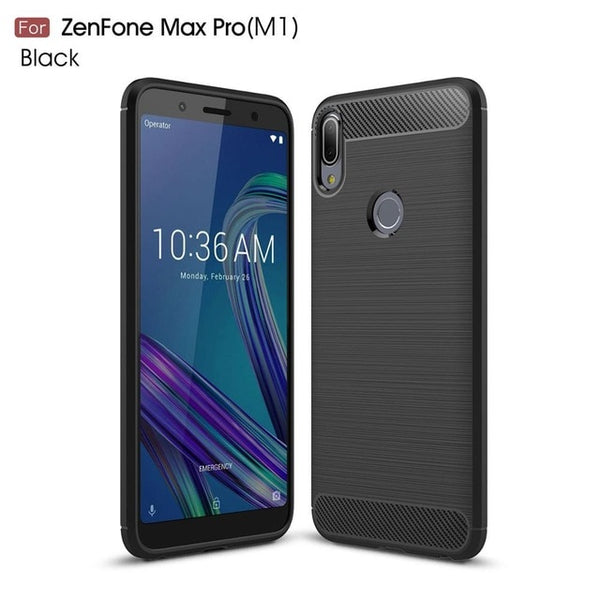 For Asus Zenfone Max Pro m1 ZB602KL Case ZB601KL Carbon Phone Case Cover Soft Silicon Bumper Case for Asus ZenFone 4 Max ZC520KL