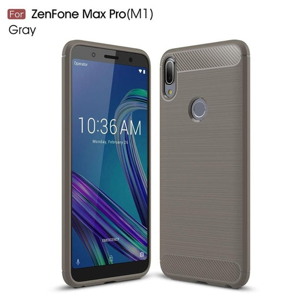 For Asus Zenfone Max Pro m1 ZB602KL Case ZB601KL Carbon Phone Case Cover Soft Silicon Bumper Case for Asus ZenFone 4 Max ZC520KL