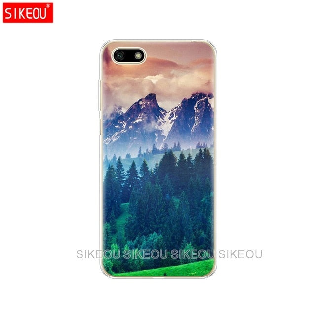 Silicone case For Huawei Honor 7A Case 5.45" inch Soft Phone Case on Huawei Honor 7A 7 A DUA-L22 Russian Back Cover Coque bumper