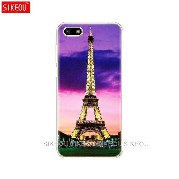 Silicone case For Huawei Honor 7A Case 5.45" inch Soft Phone Case on Huawei Honor 7A 7 A DUA-L22 Russian Back Cover Coque bumper