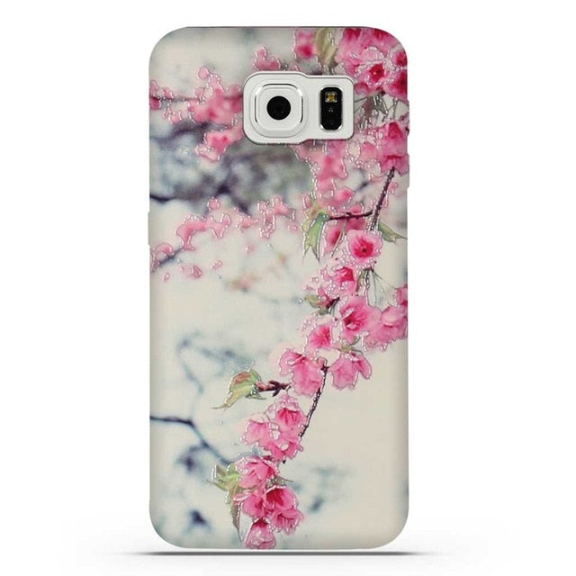 For Coque Samsung S6 Case 3D Relief Printing Silicone TPU Cover For Galaxy S6 Phone Case For Coque Samsung Galaxy S6 S 6 Bag